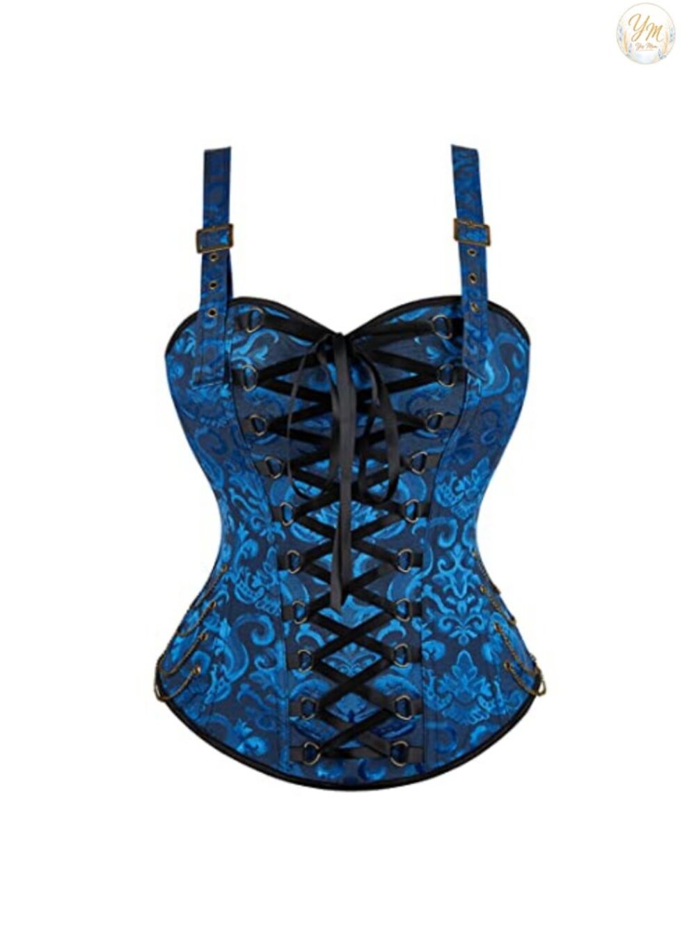 Steampunk Lace Up Corset Top Renaissance Gothic Bodice Hourglass